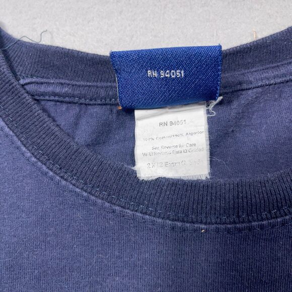 Vintage Michigan Wolverines‎ Shirt Men Large Embroidered Graphic Navy Blue - Picture 5 of 10